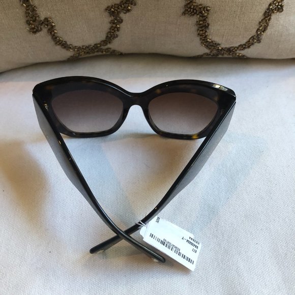 ? NEW Valentino Embellished Cat Eye Havana Sunglasses main image 9